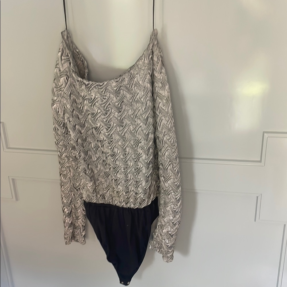 Black and White Patterned Bodysuit